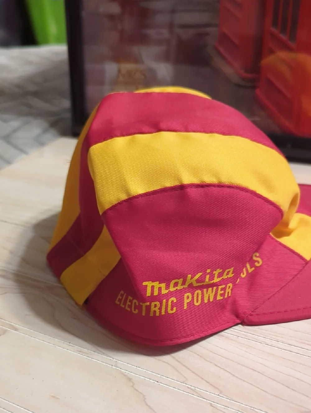 Makita Electric Power Tools hat, specifically designed in a cyclist or painter‎